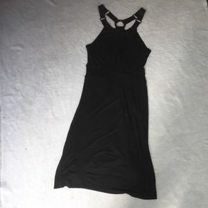 Scoop Black Mid Length Dress